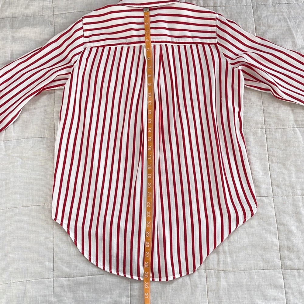 🎪 [Liz Claiborne] Striped Button-down Shirt size M - Picture 11 of 12